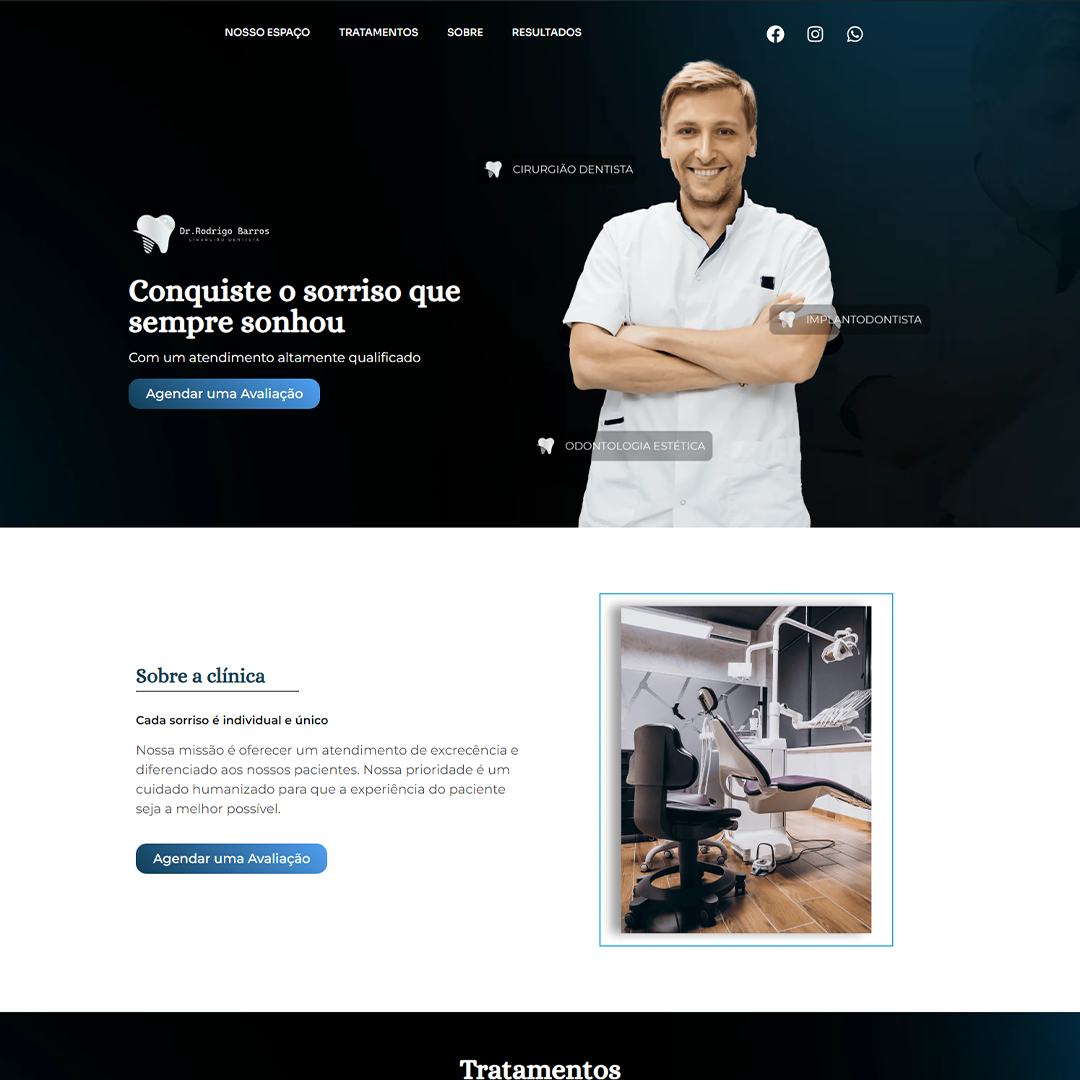 Landing Page Dr. Rodrigo Barros